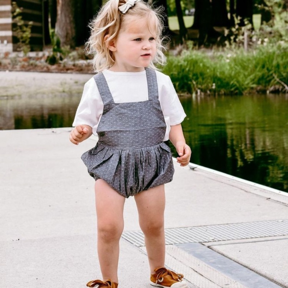 NWT Canvas House Designs bubble romper
